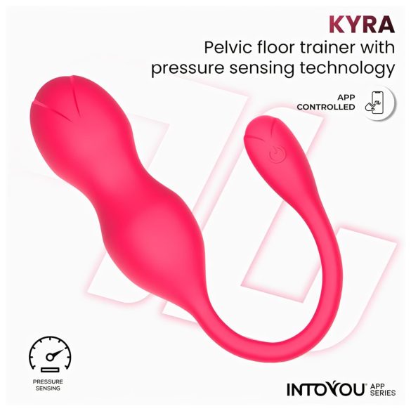 INTOYOU Kyra Beckenboden - Smartes, vibrierendes Kegelduo (Pink)