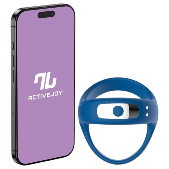 INTOYOU - App-gesteuerter Vibrations-Penis- und Hodenring für Männer (blau)