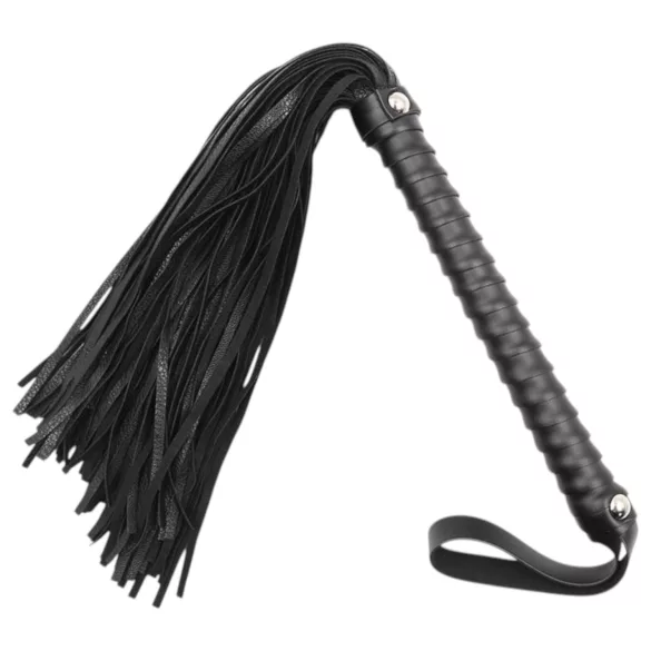 Latetobed - strukturierte Peitsche - schwarz (48cm)