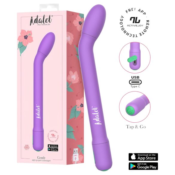 Adalet Gently - Intelligenter G-Punkt- und Prostata-Vibrator (Lila)