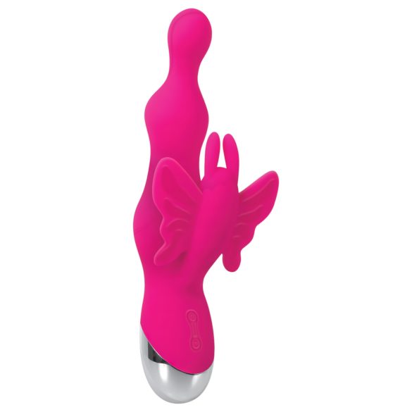 Evolved - Perlen-Vibrator mit Klitorisarm (Pink)