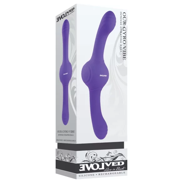 Evolved Our Gyro Vibe - Akku-Doppelvibrator mit Vibration (Lila)
