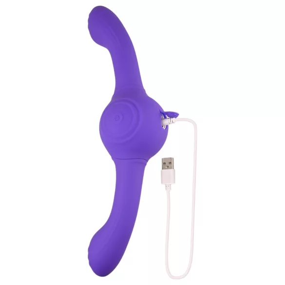 Evolved Our Gyro Vibe - Akku-Doppelvibrator mit Vibration (Lila)