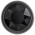 Evolved Black Gem - Metall-Analdildo-Set mit schwarzem Stein (Silber)