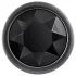 Evolved Black Gem - Metall Analdildo-Set mit schwarzem Stein (Silber)