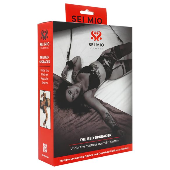 Sei Mio - Bondage-Set für das Bett (schwarz)