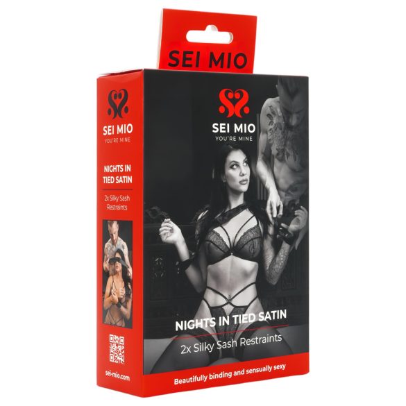 Sei Mio - Satin-Fessel (schwarz)