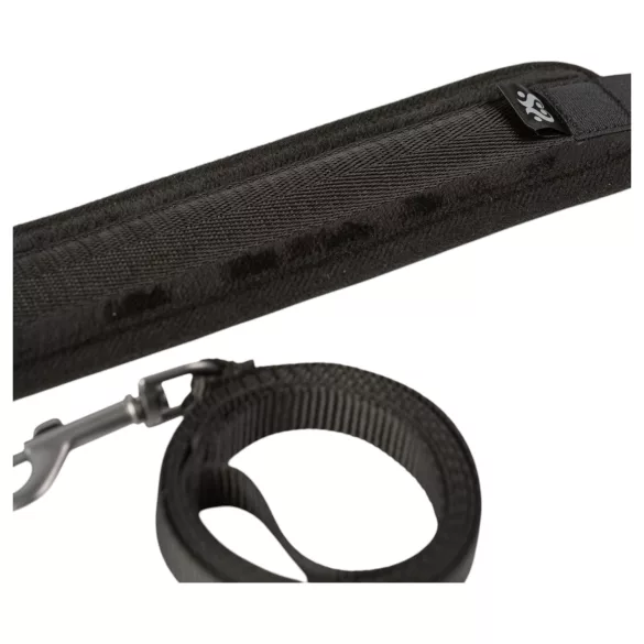 Sei Mio - Halsband und Leine (schwarz)
