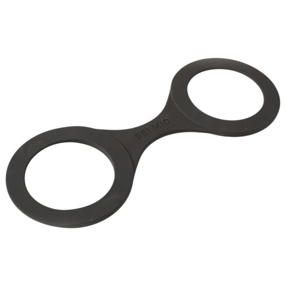 Sei Mio - Silikon-Handschellen - M (schwarz)