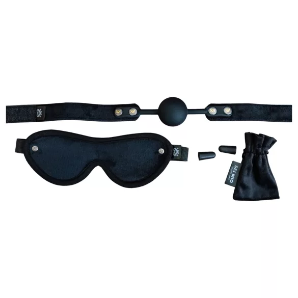 Sei Mio - Erweiterte BDSM-Set (Schwarz)