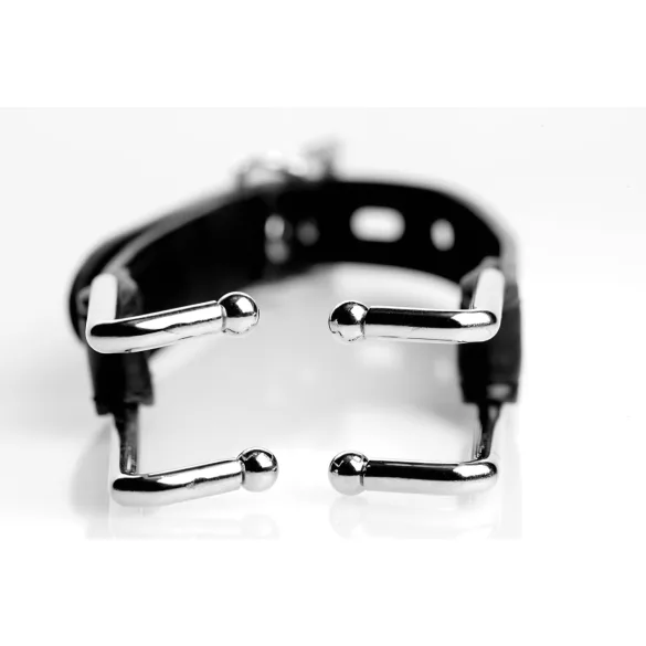 XR Brands - Strict - Mundspreizer-Haken (schwarz-silber)