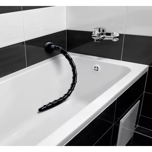 Hosed Swirl Dünne Analschlange 18 - Anal-Dildo (schwarz)
