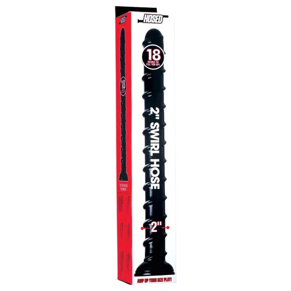 Hosed Swirl Tchick Anal Snake 18 - Anal-Dildo (schwarz)