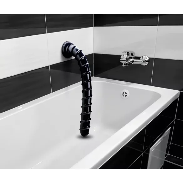 Hosed Swirl Tchick Anal Snake 18 - Anal-Dildo (schwarz)