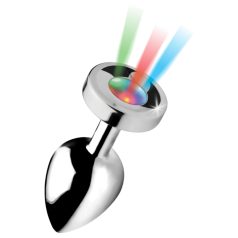 Booty Sparks - Leuchtender Analplug - groß (silber)