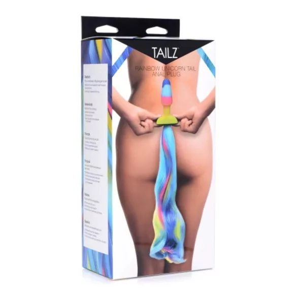 TAILZ - Einhorn Silikon Anal Plug (Regenbogen)