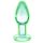 Booty Sparks Leuchtender Glas-Plug L (transparent)