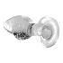 Booty Sparks Leuchtender Glas-Plug L (transparent)