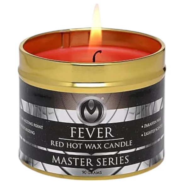 XR Brands - Fever - Paraffin-Körperkerze (rot, 120 g)