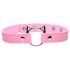Master Series Kinky Kitty - Halsband mit Katzenkopf-Ring (rosa)