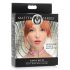 Master Series Kinky Kitty - Halsband mit Katzenkopf-Ring (rosa)