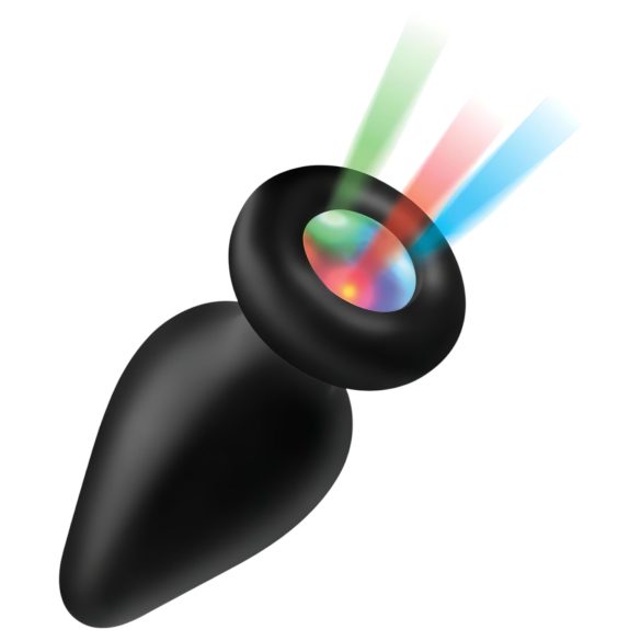 Booty Sparks - Beleuchteter Silikon Analplug (Schwarz)