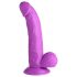 XR Brands POP - Haftfuß-Dildo mit Hoden - 19 cm (Lila)