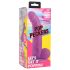 XR Brands POP - Haftfuß-Dildo mit Hoden - 19 cm (Lila)
