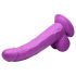 XR Brands POP - Haftfuß-Dildo mit Hoden - 19 cm (Lila)