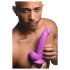 XR Brands POP - Haftfuß-Dildo mit Hoden - 19 cm (Lila)