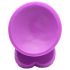 XR Brands POP - Haftfuß-Dildo mit Hoden - 19 cm (Lila)