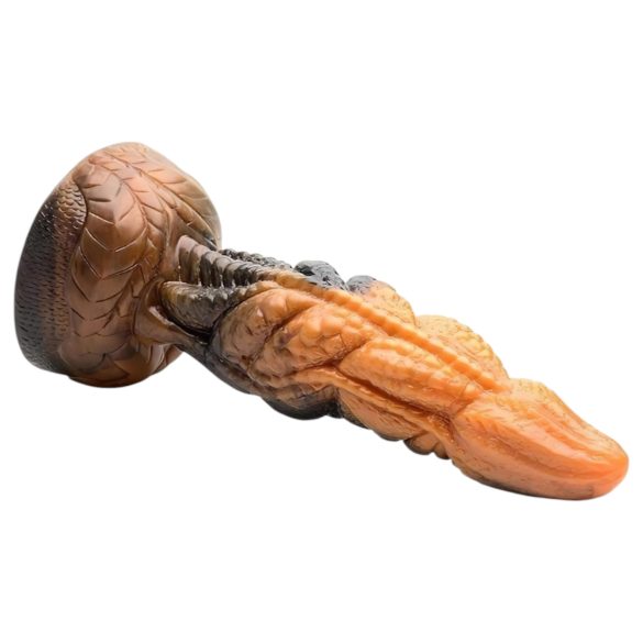 Creature Cocks Ravager - texturierter Silikon-Dildo - 20cm (orange)