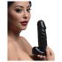 Dark Pecker - schwarze Penis-Kerze mit Hoden (352g)