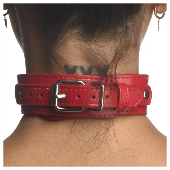 Strict - Halsband Körpergeschirr (rot)