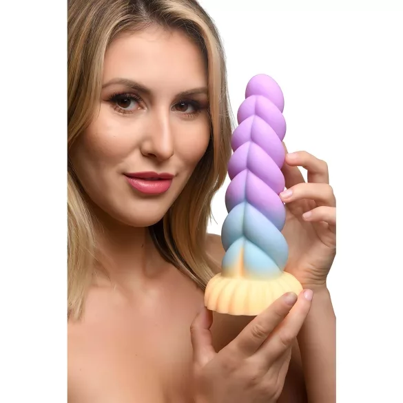 Creature Cocks Mystique - Einhorn Dildo - 21cm (lila-gelb)