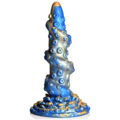   Creature Cocks Kraken - Spiral-Oktopus-Dildo - 21cm (Gold-Blau)