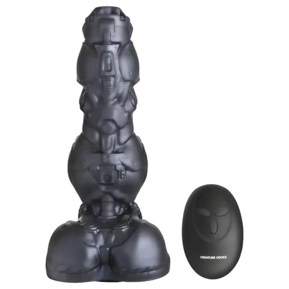 XR Brands Cyborg-Penisschubser - ferngesteuerter Roboter-Vibrator (Silber)