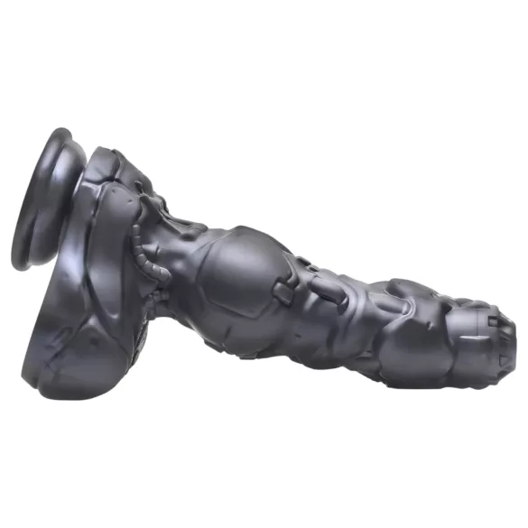 XR Brands Cyborg-Penisschubser - ferngesteuerter Roboter-Vibrator (Silber)