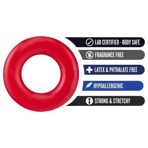 Stay Hard - Penisring-Set (Rot)