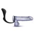 Anal Abenteuer Platin - Anal Dildo mit Penisring (Schwarz)
