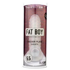 Fat Boy Checker Box - Penishülle (15cm) - weiß