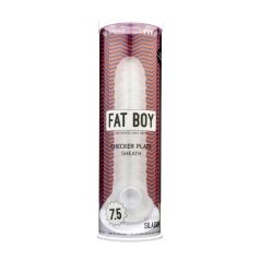 Fat Boy Checker Box - Penishülle (19cm) - weiß