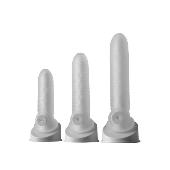 Fat Boy Micro Ribbed - Penis-Mantel (19cm) - weiß
