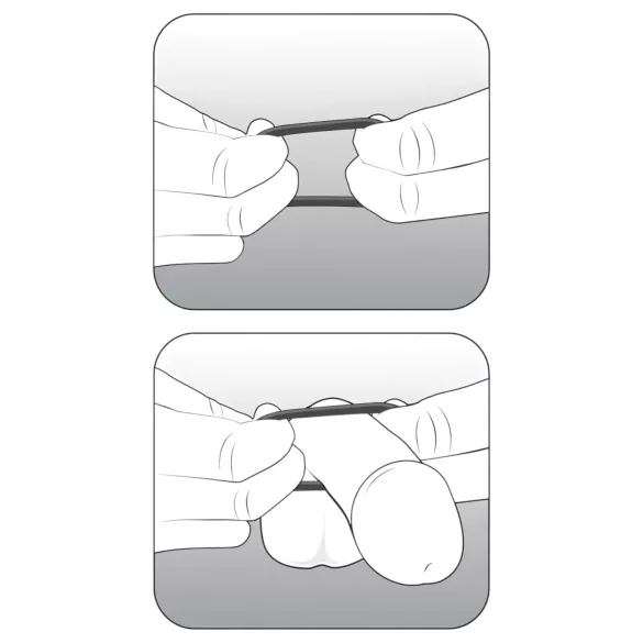 Stay Hard - Penisring-Set (Schwarz)