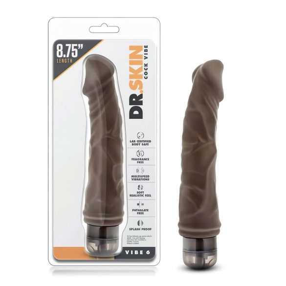 Dr. Skin Vibe Nr.6 - Naturgetreuer Vibrator (braun)