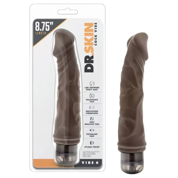 Dr. Skin Vibe No.6. - realistische Vibration (braun)