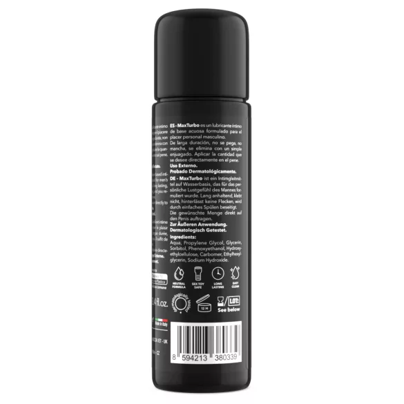 Intimateline MaxTurbo - wasserbasiertes Gleitmittel für Männer (100 ml)