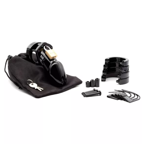 CB-6000 CB-X Chastity Cage - Luxus Peniskäfig mit Schloss (schwarz)