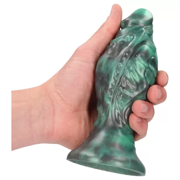 Autsch! Space Born - Silikon-Analplug (grün-schwarz)
