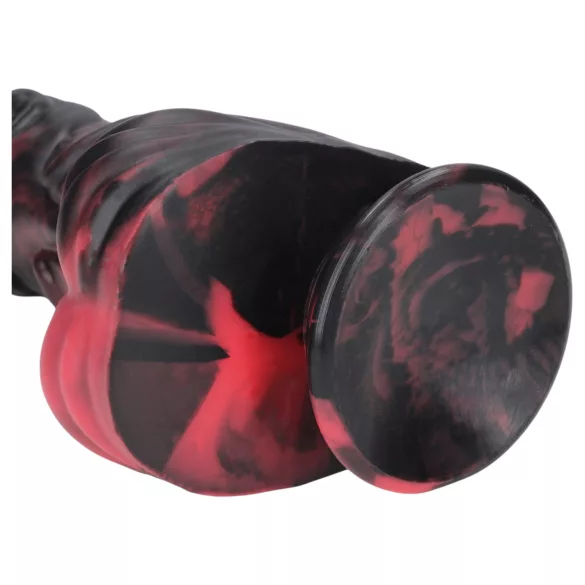 Autsch! Dark Lycan Spawn - Silikon-Fantasiedildo (rot-schwarz)
